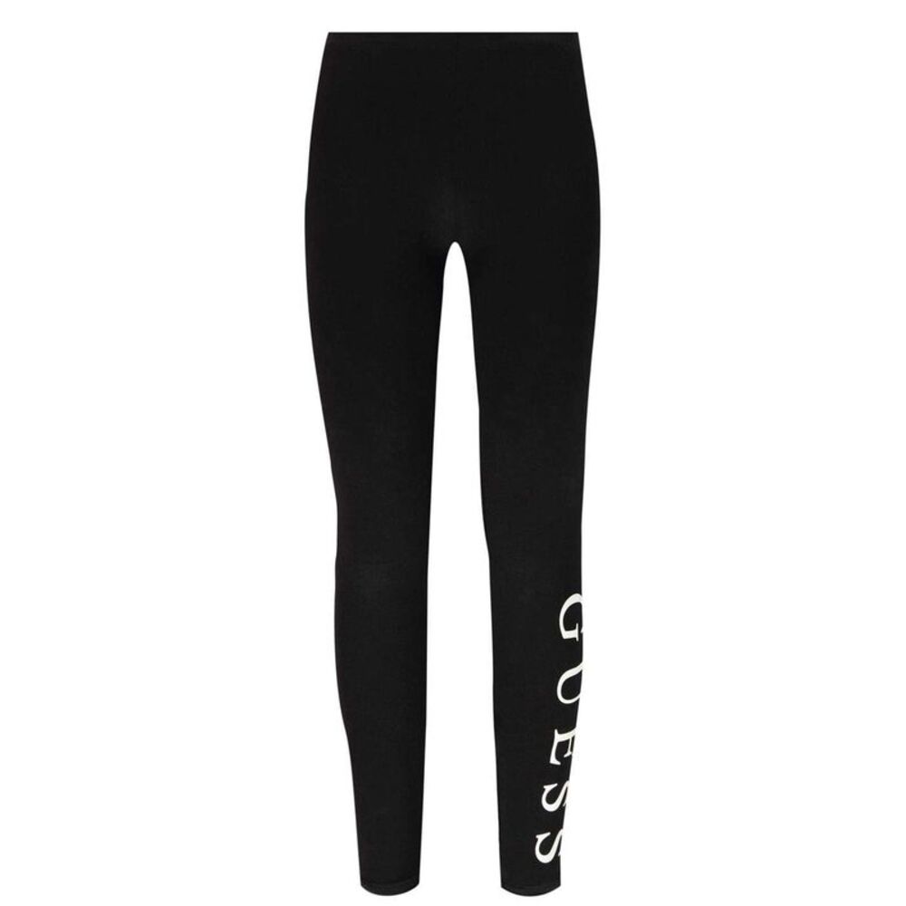 Guess Childrens/Kids Logo Leggings / Black